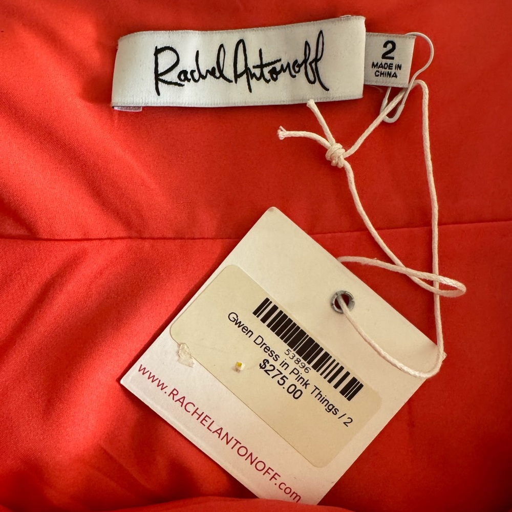 Rachel Antonoff Gwen Mini Dress Pink Things NWT 💕 - Picture 4 of 7